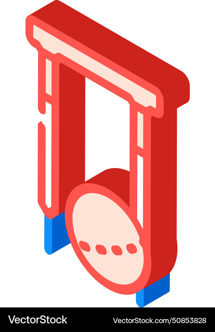 Rover croquet game isometric icon Royalty Free Vector Image