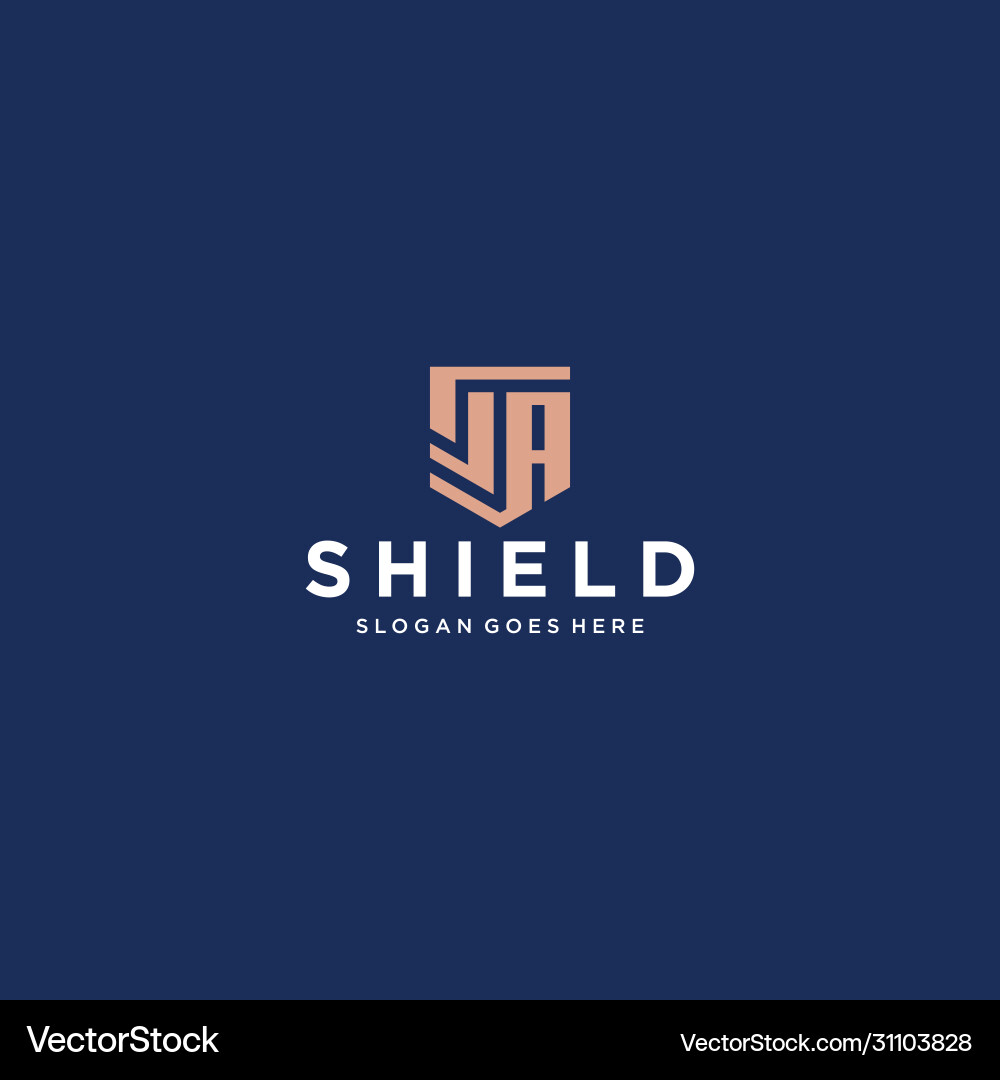 Sa Shield Logo - Initial Letter Vector Image