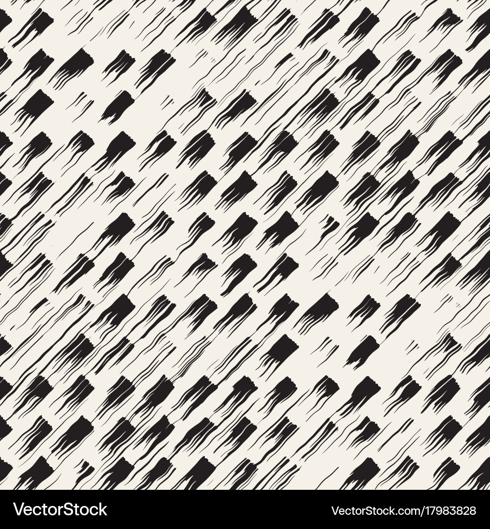 Seamless pattern with brush stripes Vector Image