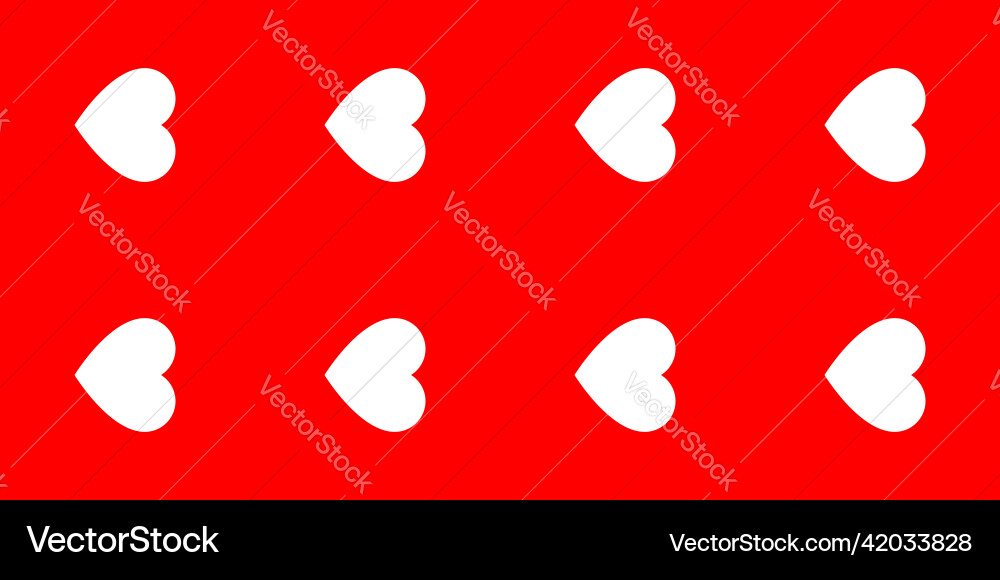 Seamless repeatable heart shape icon pattern Seamless repeatable heart shape icon pattern vector image