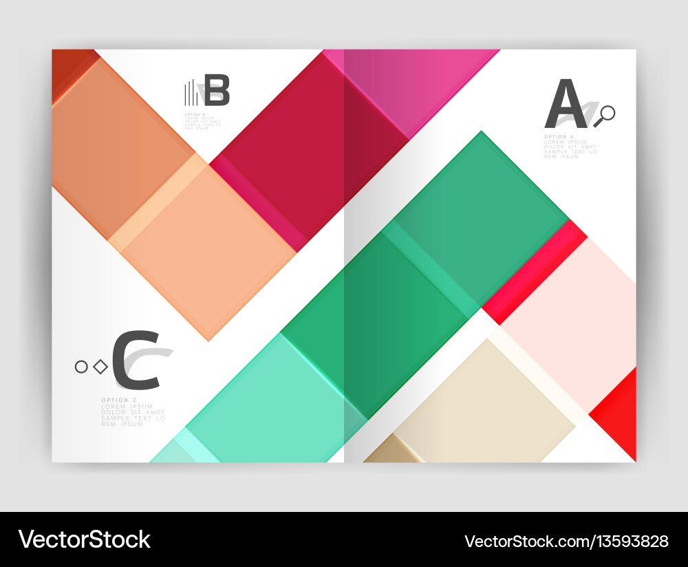 Set of front and back a4 size pages business Set of front and back a4 size pages business vector image