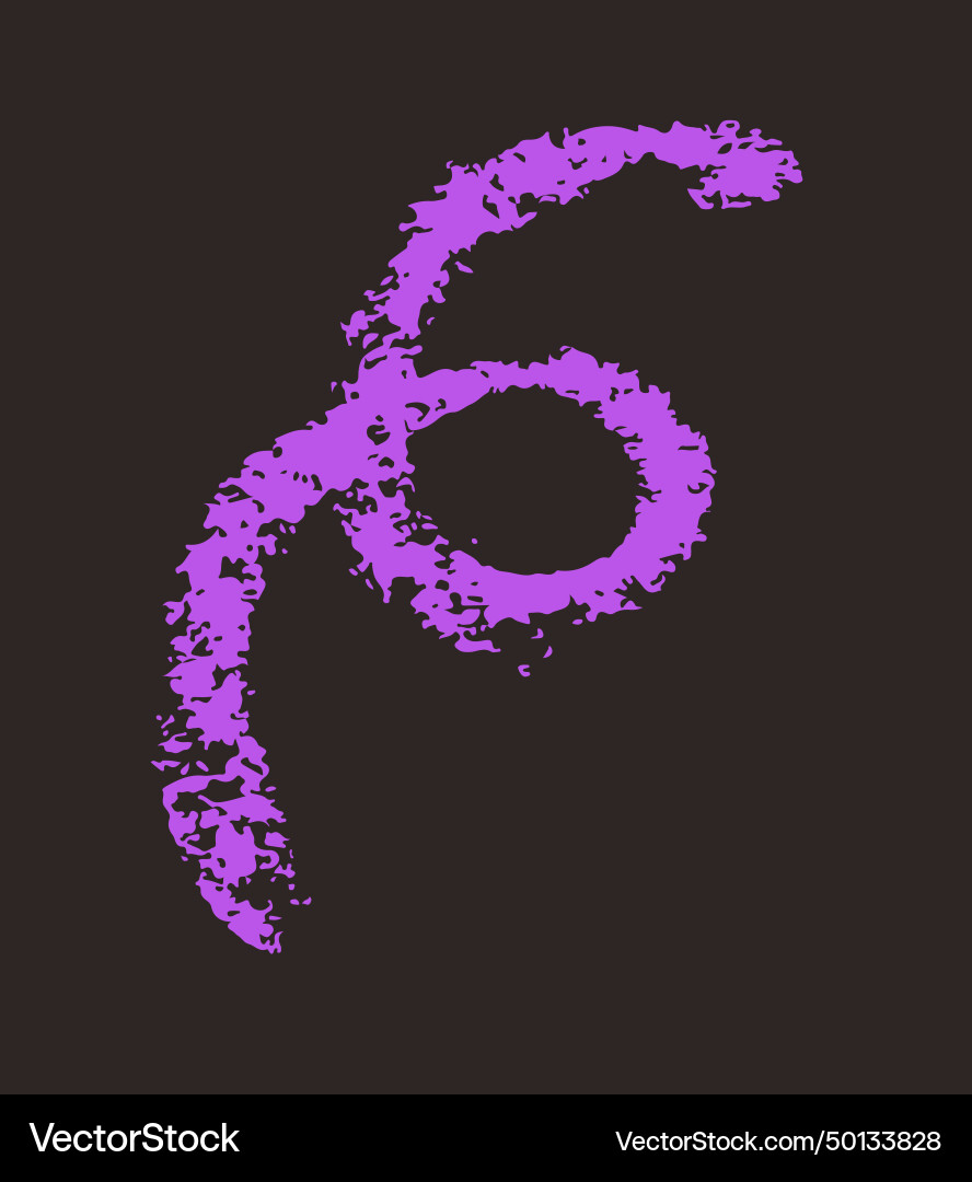 Simple curl drawn with crayons Vector Image