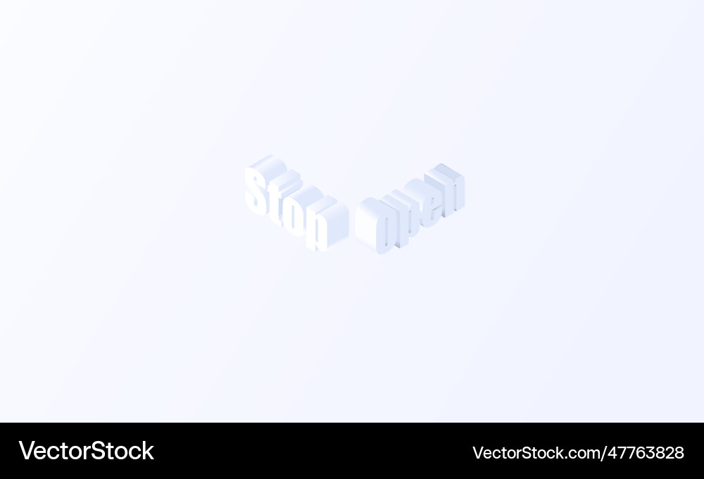 Stop and open concept in isometric background Stop and open concept in isometric background vector image