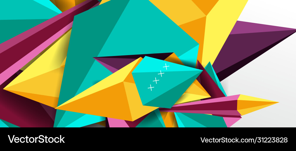 Trendy simple triangle abstract background Vector Image
