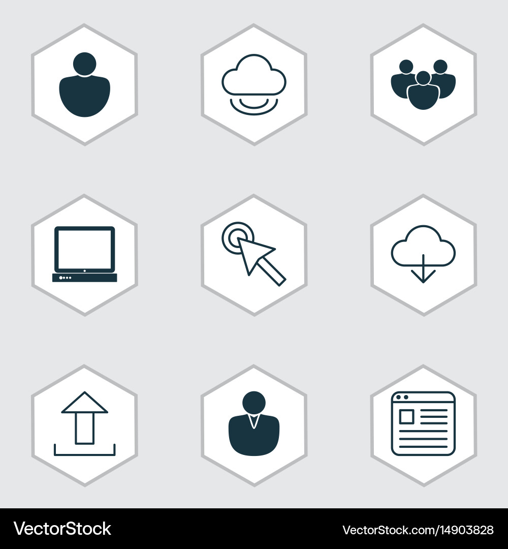 Web Icons - Data & Communication vector image
