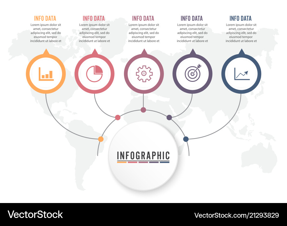 Abstract Number Options Template vector image