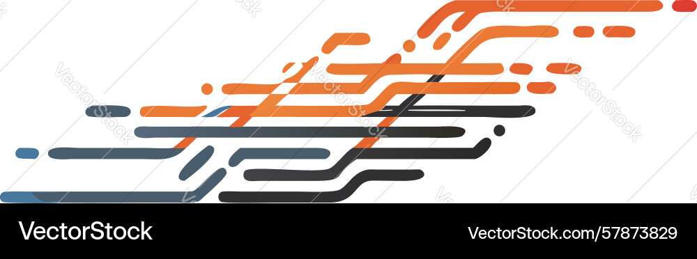 Abstract parallel lines in motion symbolizing Vector Image