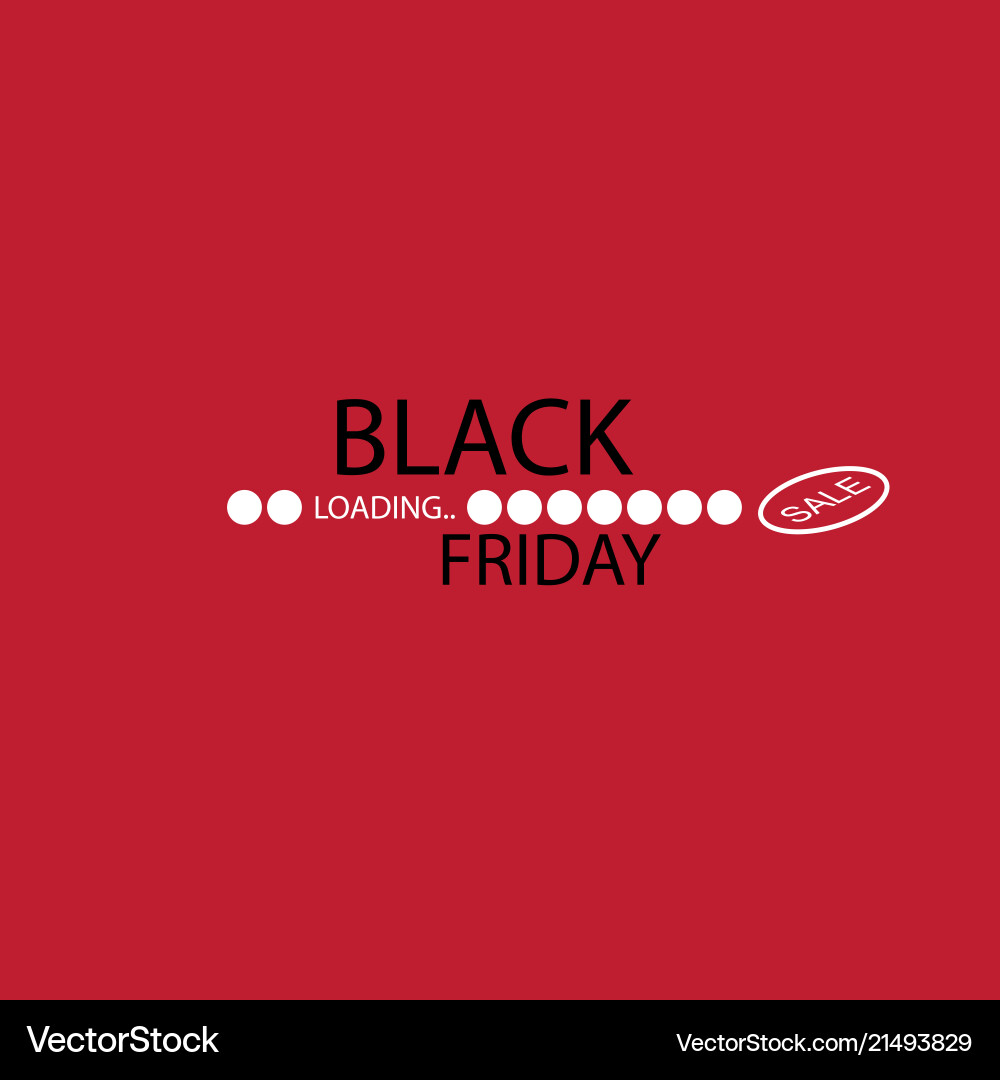 Black friday progress loading bar Black friday progress loading bar Vector Image