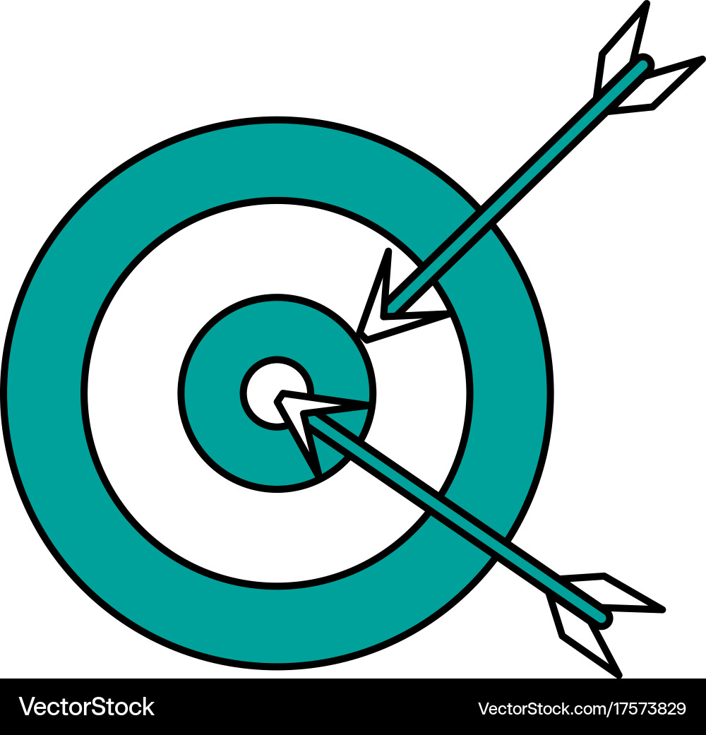 Dartboard Target Icon vector image