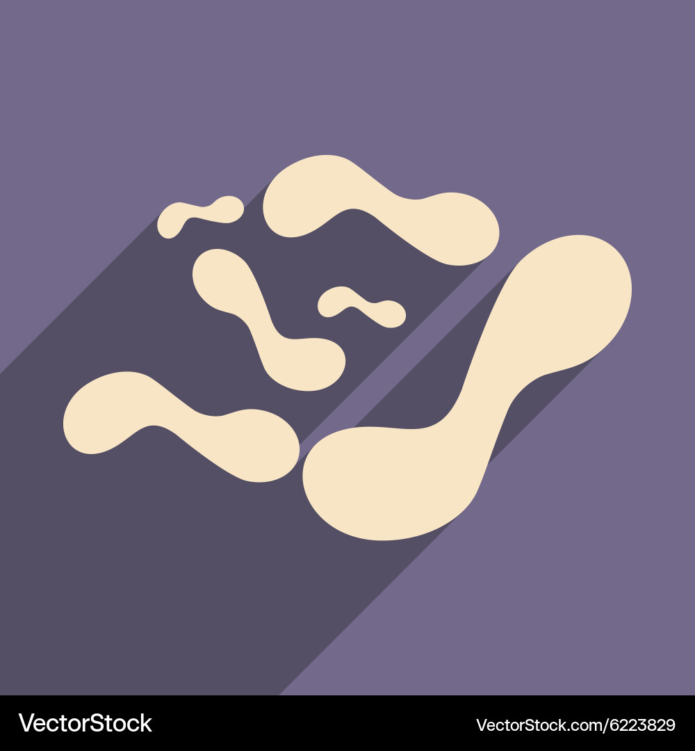 Flat with shadow concept and mobile application Vector Image