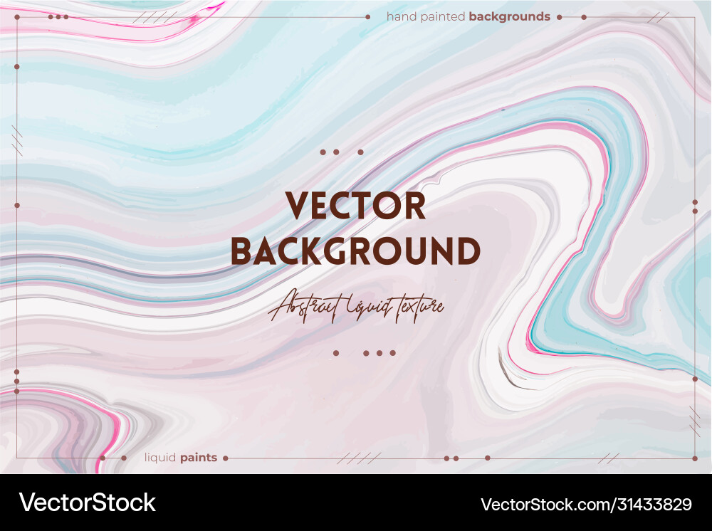 Fluid Art Splatter Abstract Background Vector Image