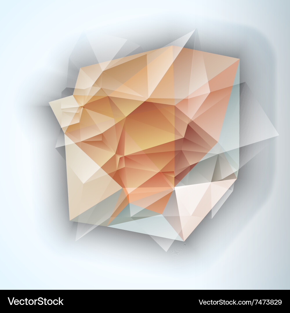 Geometric triangular abstract modern vector image