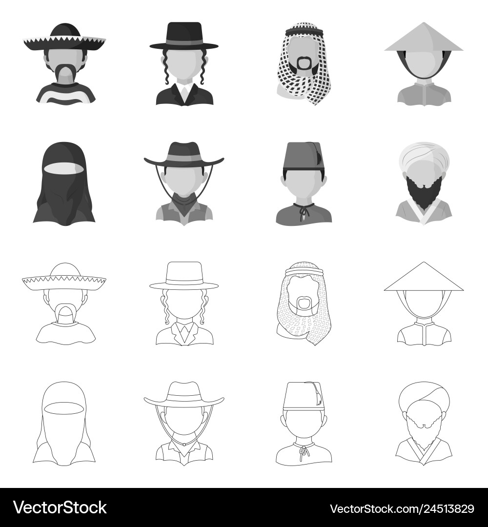 Isolated object of imitator and resident symbol Isolated object of imitator and resident symbol vector image