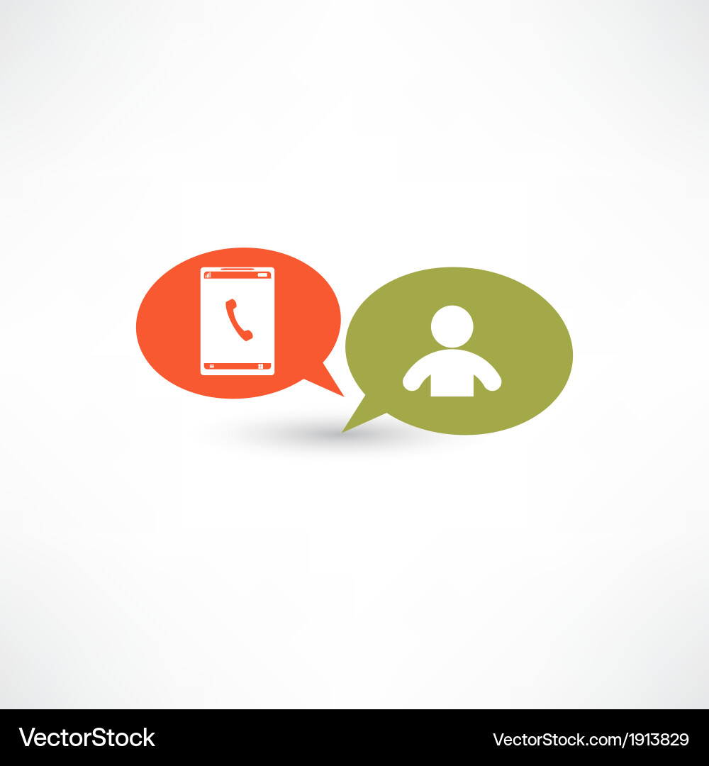 Man calling on phone vector image