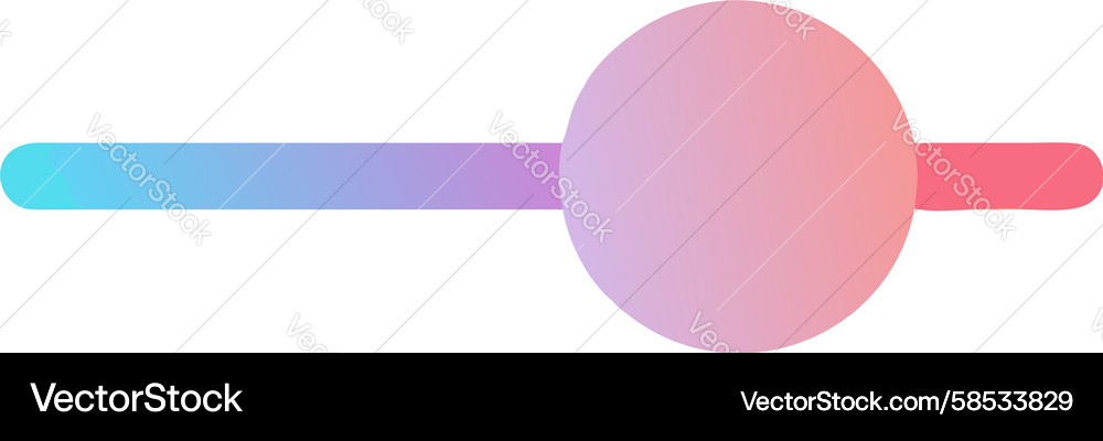 Modern Gradient Slider with Dot Vector Image