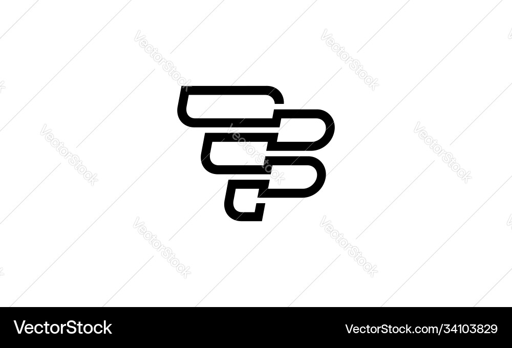 Ursprünglicher Buchstabe f und b mit Linienstil-Logo Ursprünglicher Buchstabe f und b mit Linienstil-Logo vektorbild