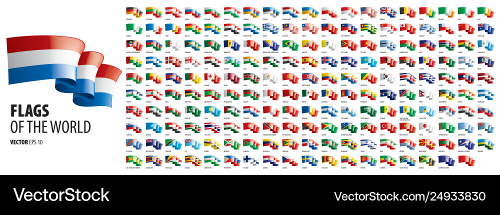 National Flags of the World vector image