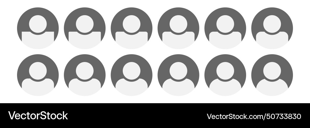 Plain pictogram user avatar headshot login Plain pictogram user avatar headshot login vector image