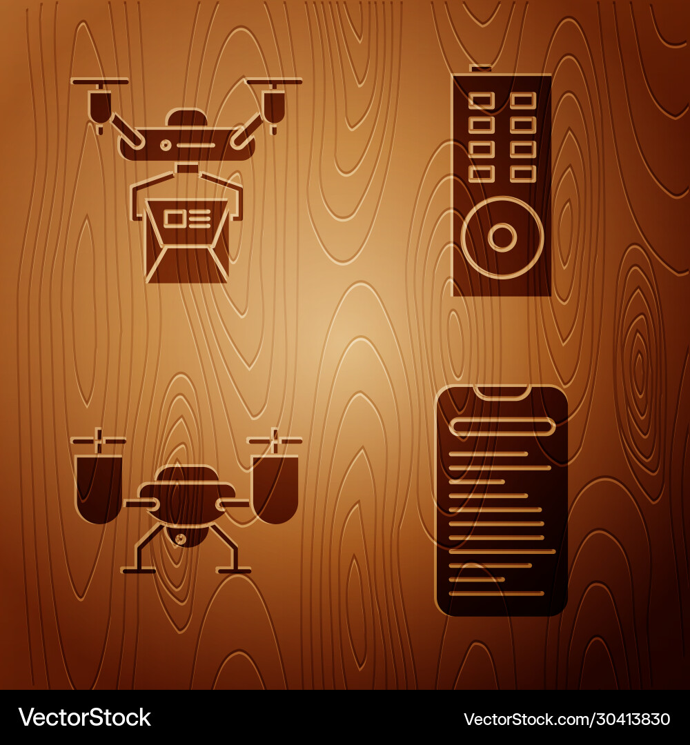 Set computer api interface drone delivery concept Set computer api interface drone delivery concept vector image