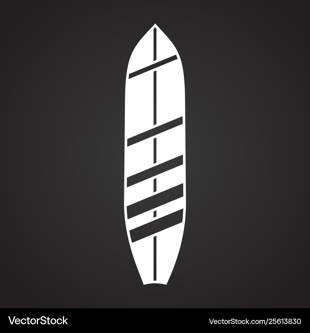 Surfboard icons on background for graphic and web Surfboard icons on background for graphic and web vector image