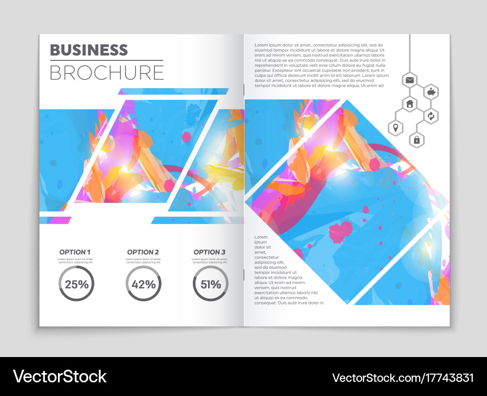 Abstract layout background set for art vector image