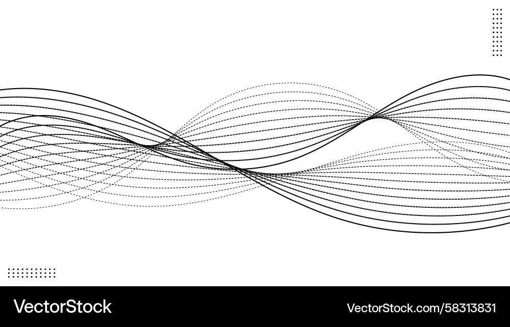 Abstract Wave Pattern Vector Image