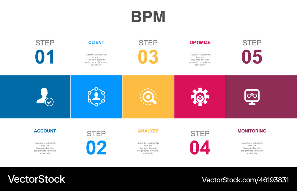 Account client analyze optimize monitoring vector image