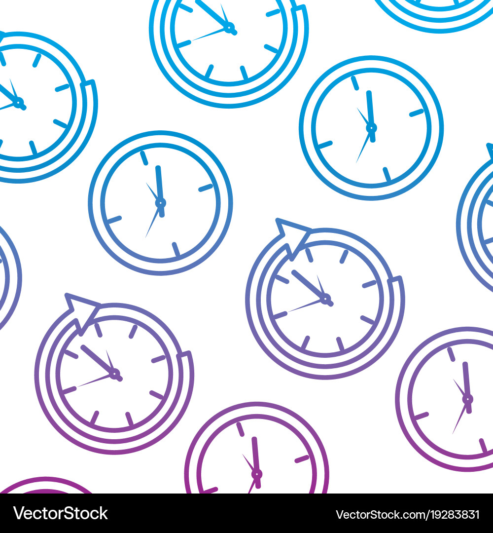 Clock time pattern image Vector Image