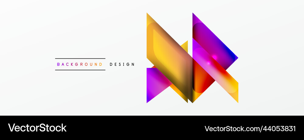 Dynamic 3d geometric abstract background Vector Image