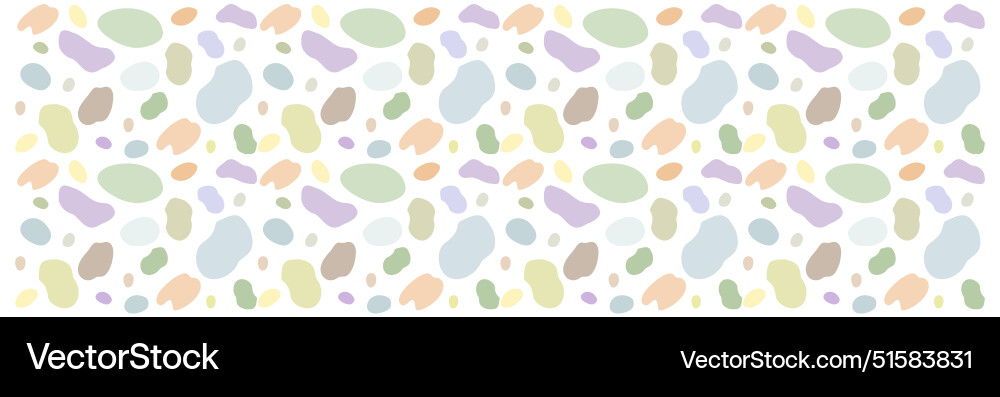 Fabric abstract shapes seamless pattern vector image