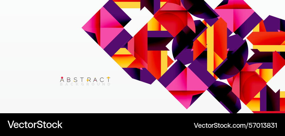 Geometric shapes overlap creating vibrant Geometric shapes overlap creating vibrant vector image