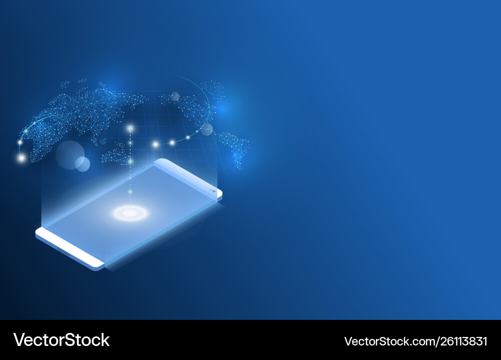 Global Smartphone Navigation vector image