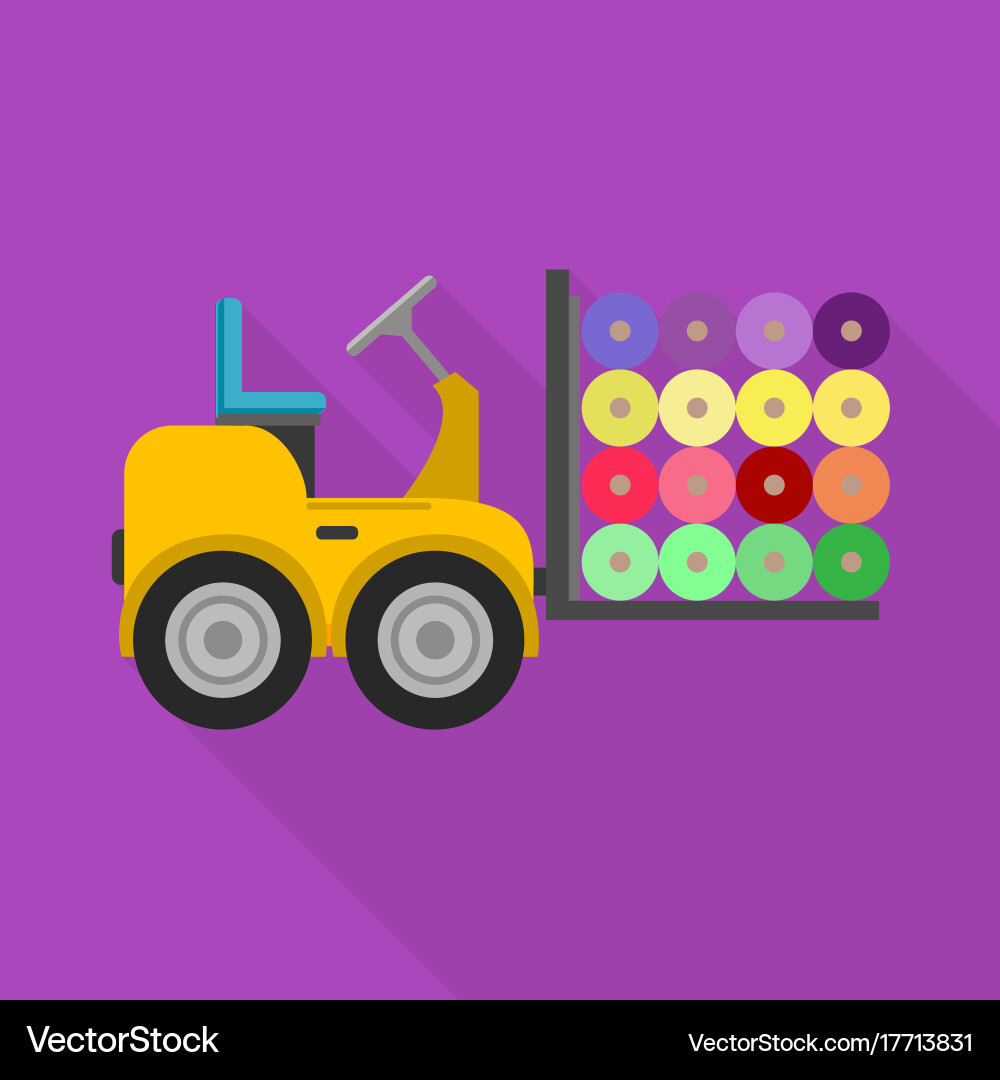 Machine single icon in flat stylemachine Vector Image