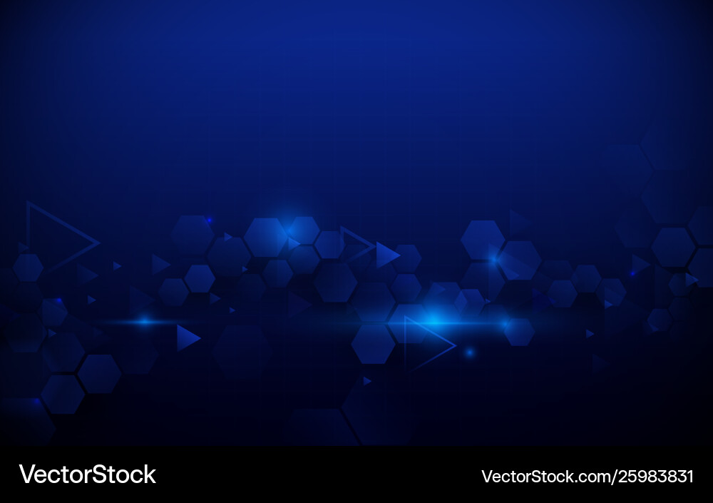 Modern Hexagonal Technology Background vector image