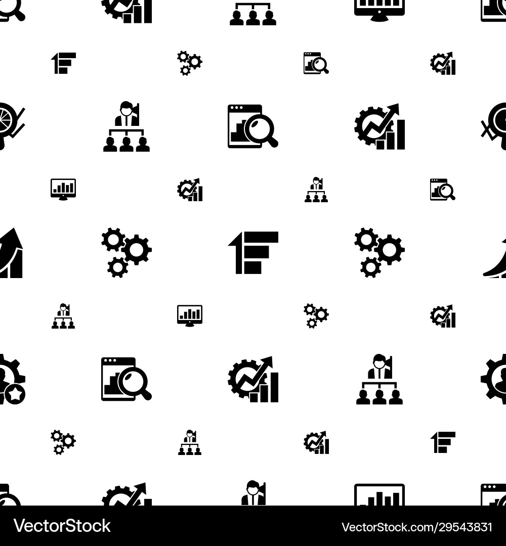 Progress icons pattern seamless included editable vector image