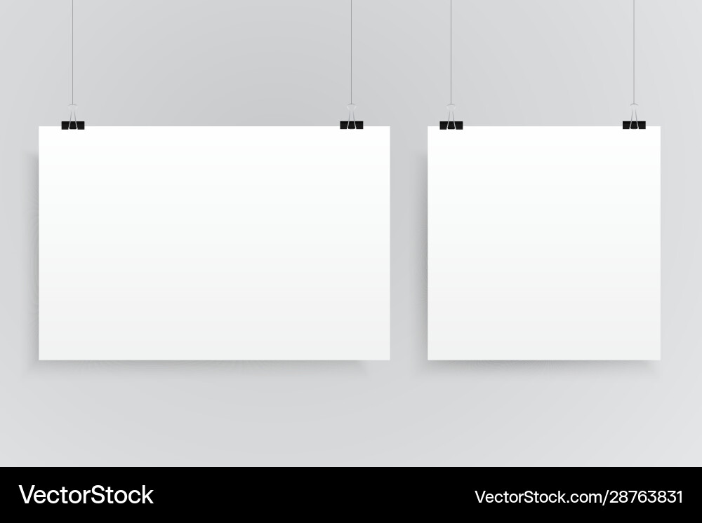 Rectangle and square format paper sheet Vector Image