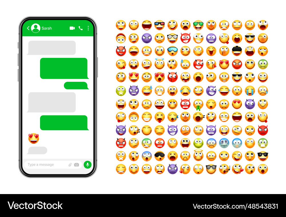 Smartphone messaging app user interface design Smartphone messaging app user interface design vector image