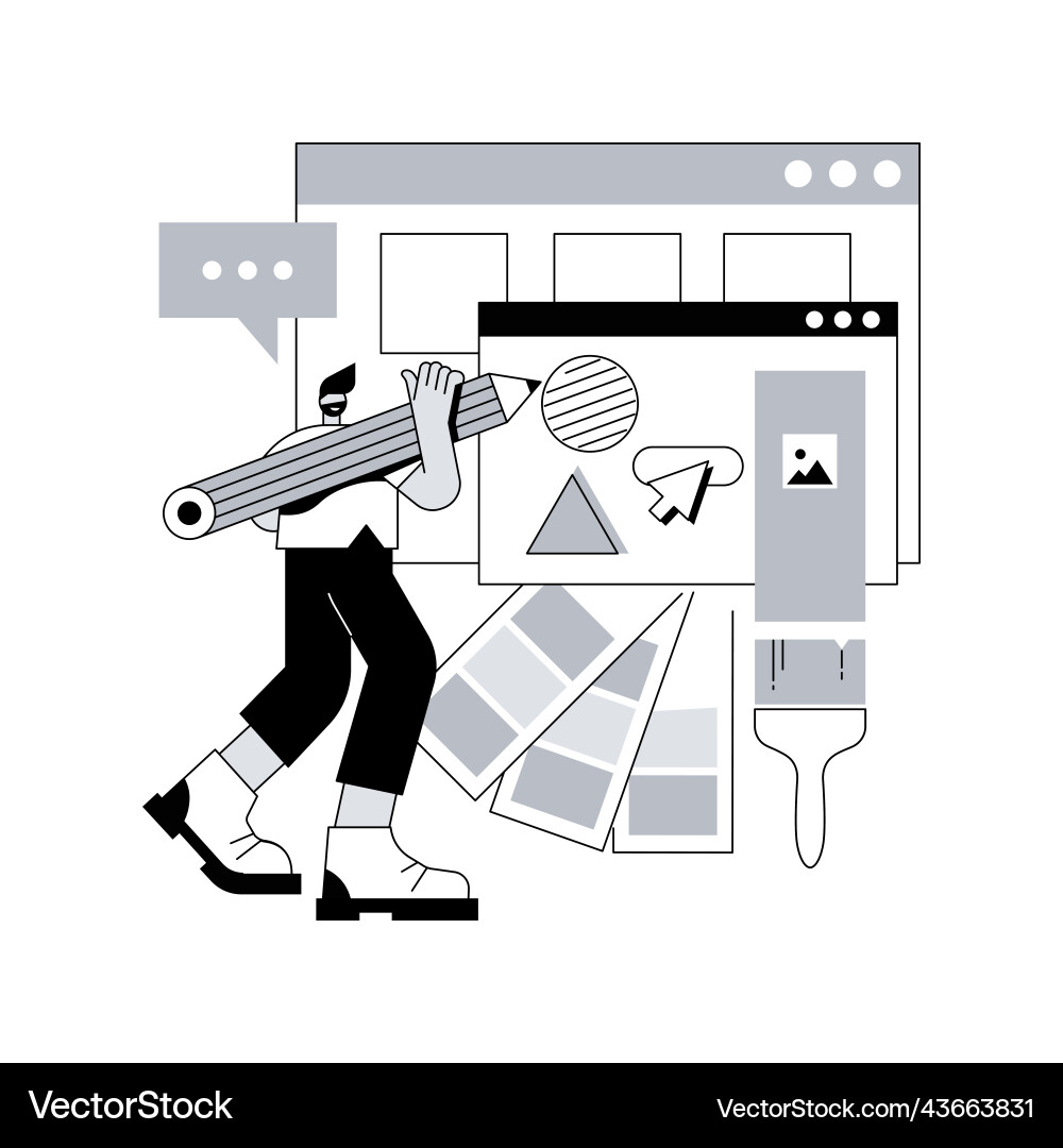 Web design abstract concept Web design abstract concept vector image