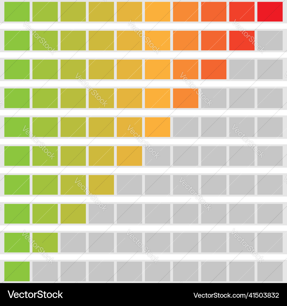 Progress bar steps phases level indicator Progress bar steps phases level indicator vector image