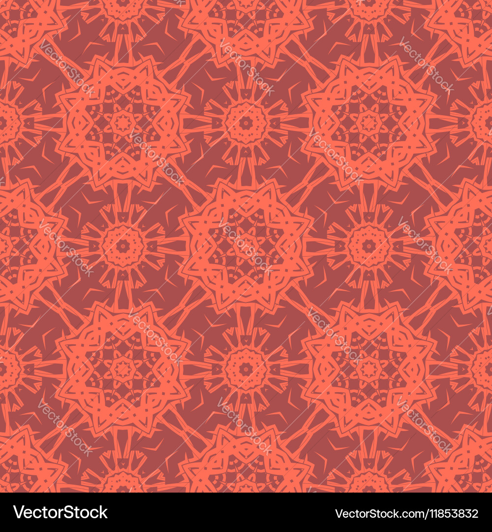 Red ornamental seamless line pattern Vector Image