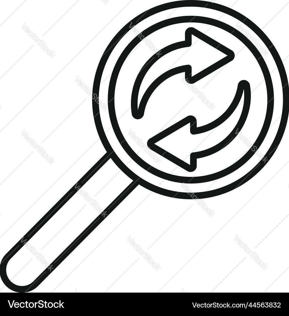 Redesign icon outline web ui Redesign icon outline web ui vector image