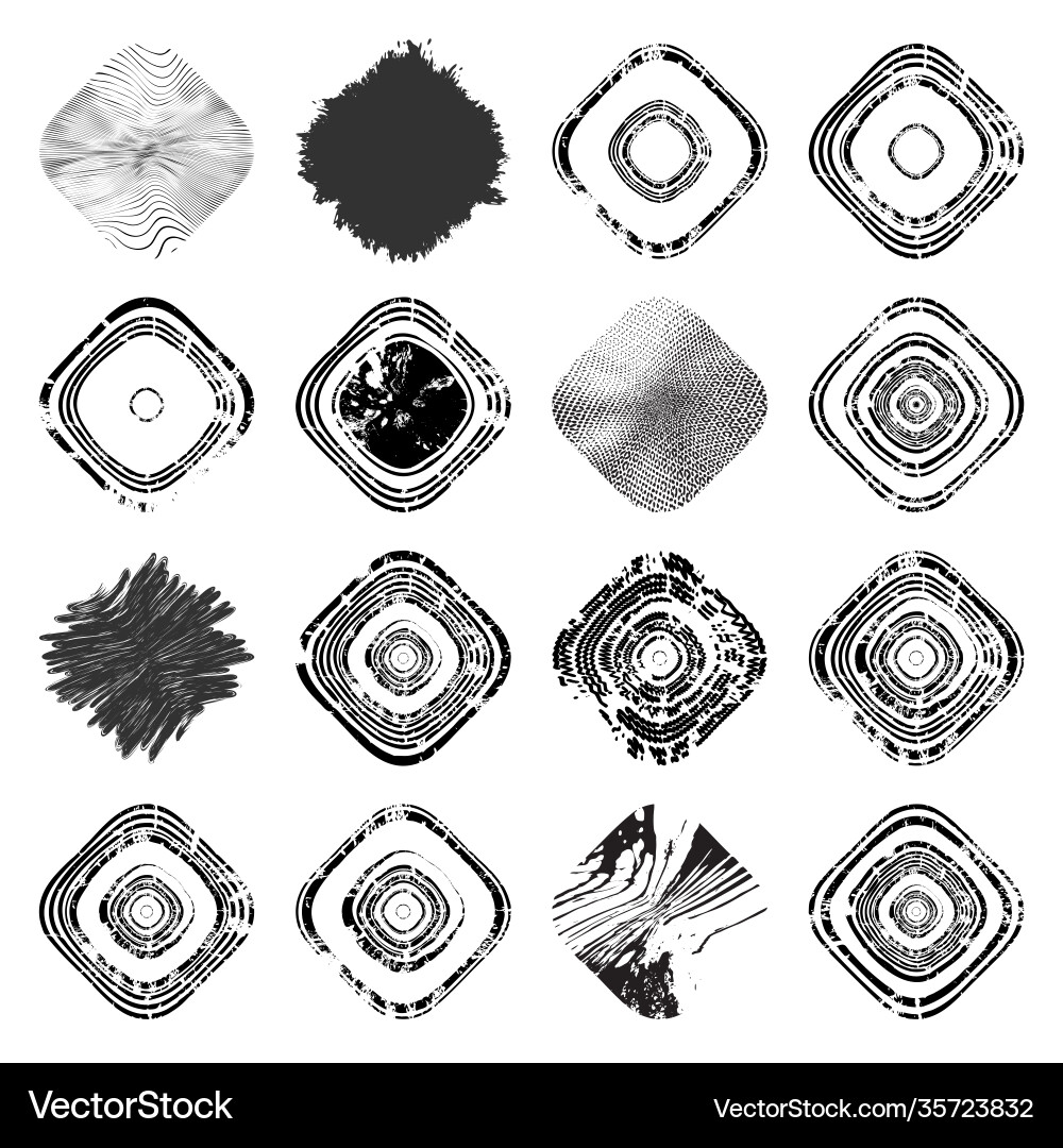 Rounded rectangle set Rounded rectangle set vector image