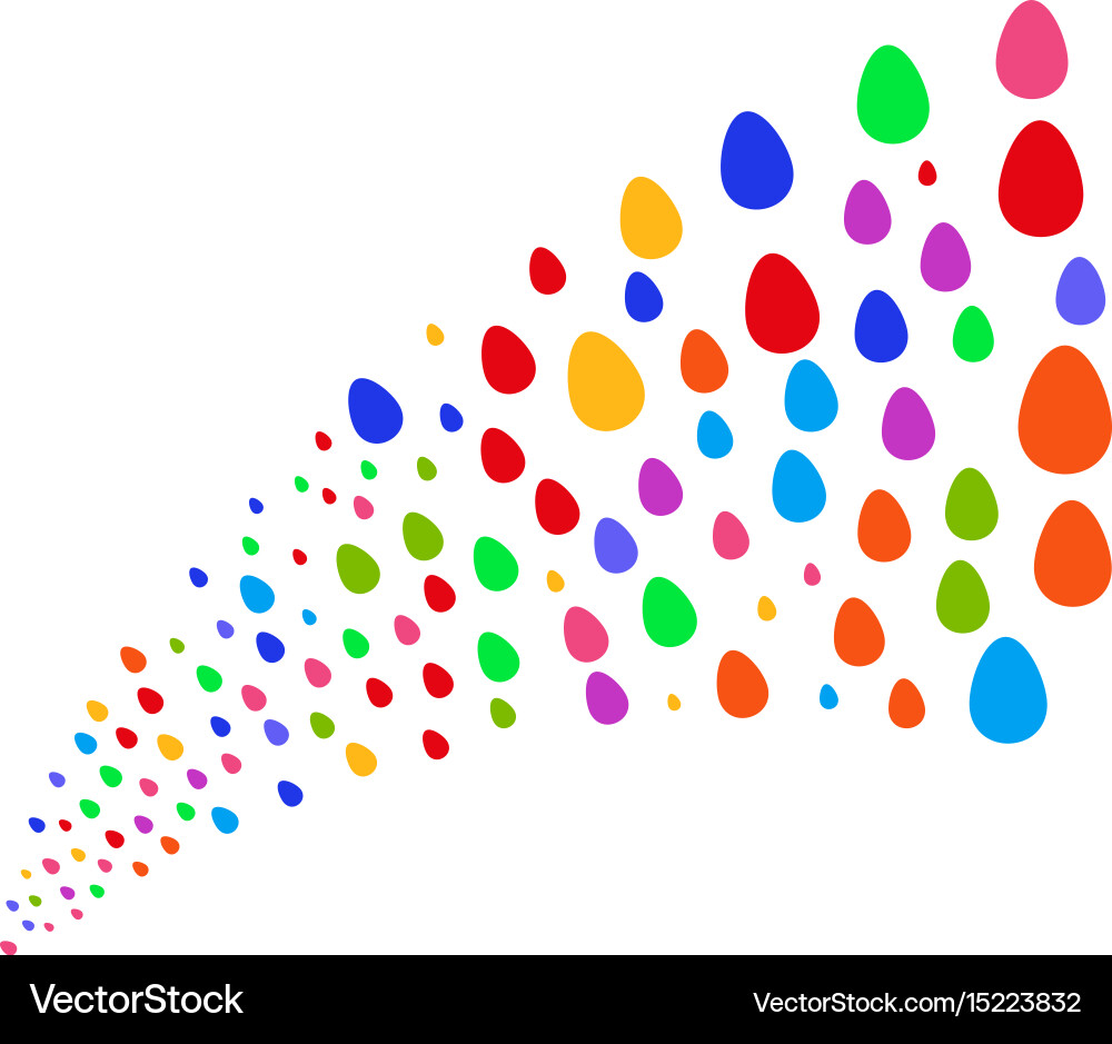 Source stream of egg vector image