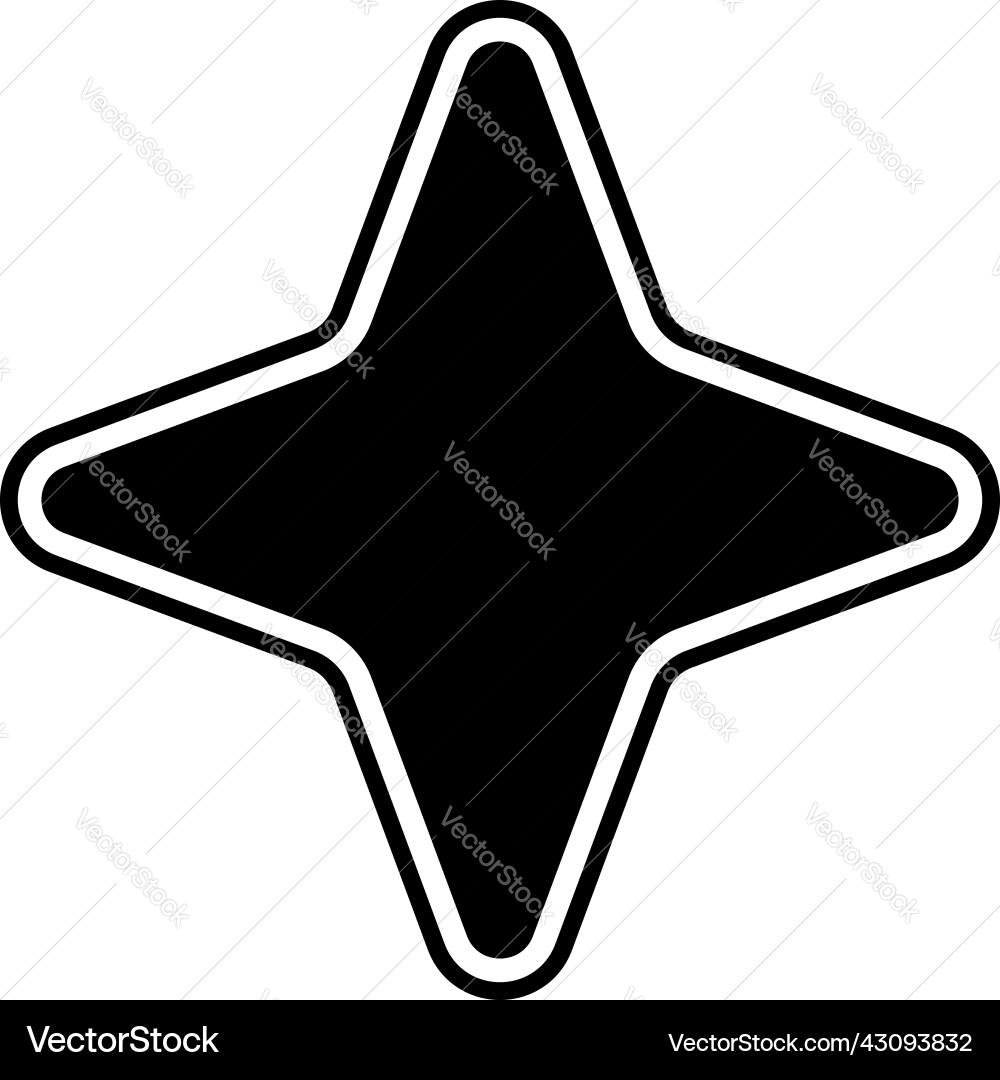 Star shape icon design element symbol Vector Image