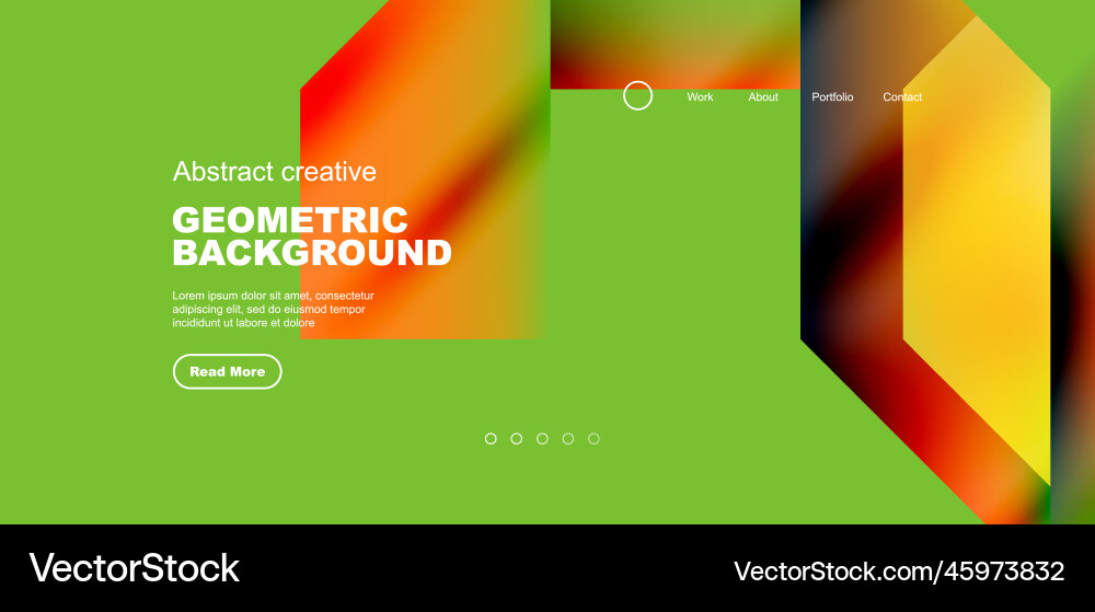 Triangles with fluid gradients abstract landing Triangles with fluid gradients abstract landing vector image