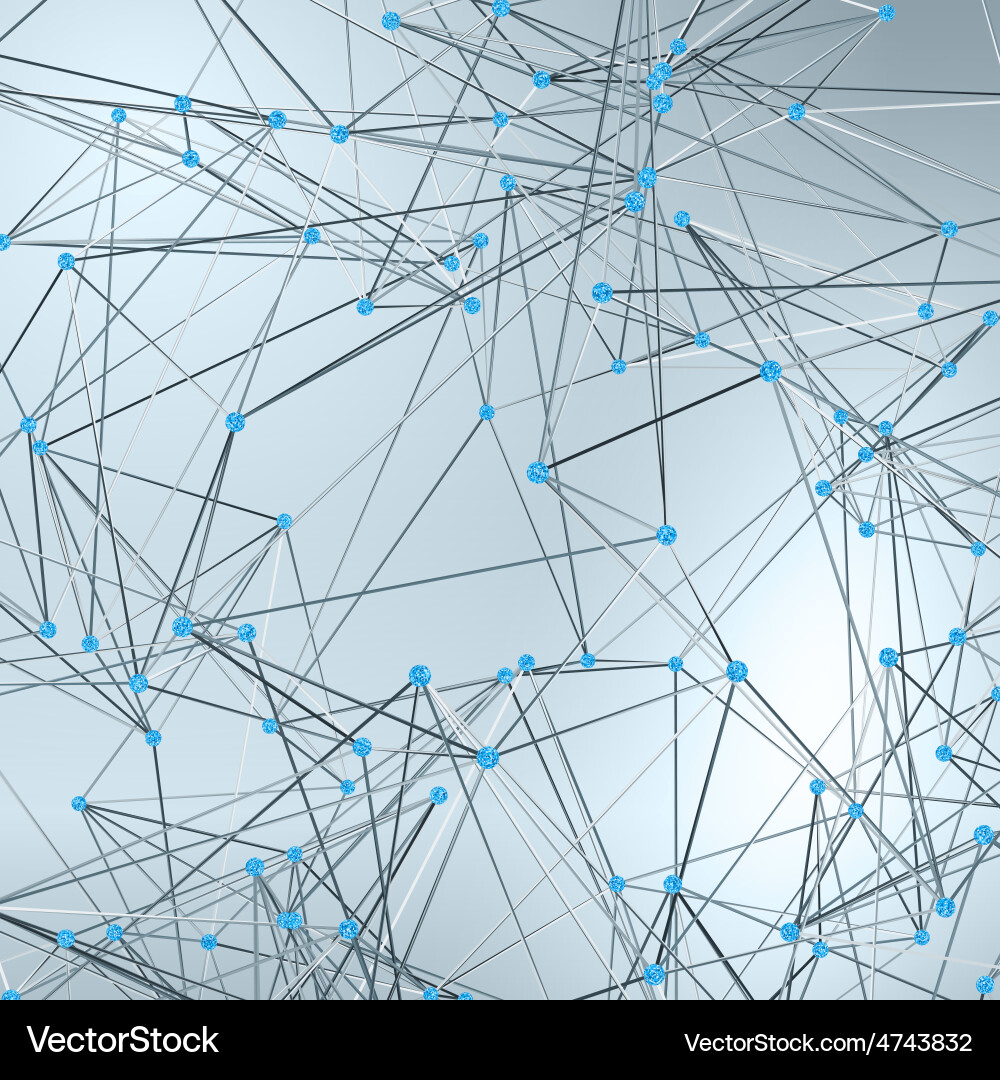 Wireframe polygonal element abstract background vector image