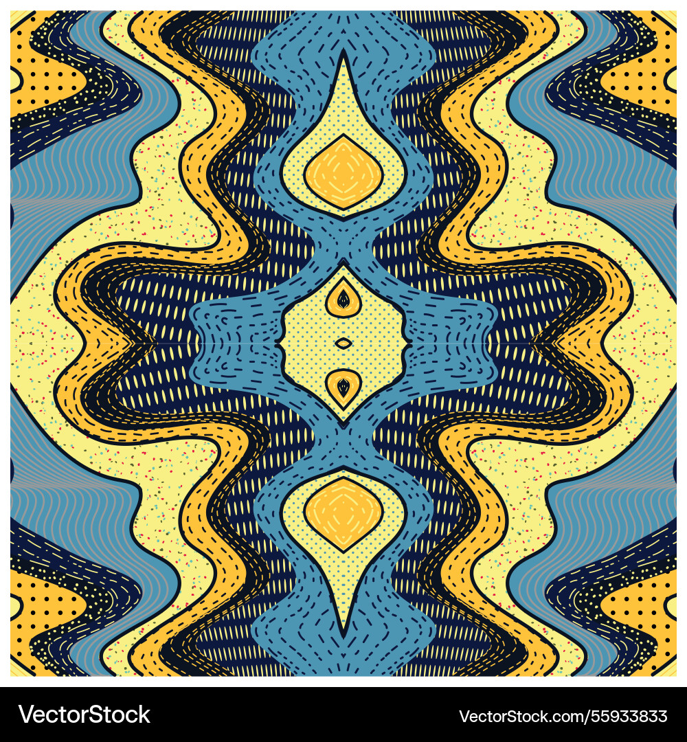 Dot and line texture abstract print vector image