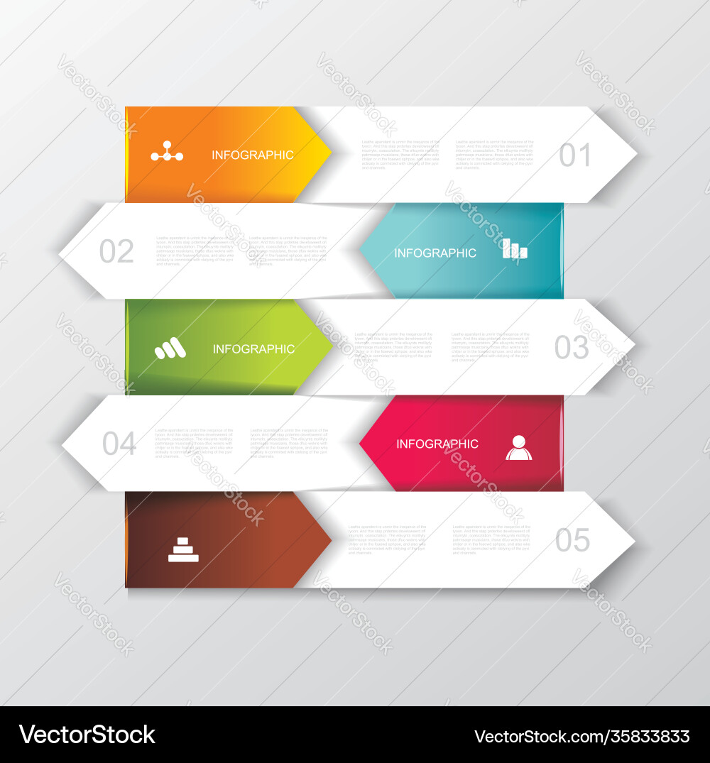 Geometric timeline infographic design for new – Royalty-Free Vector |  VectorStock, image size:1000x1075