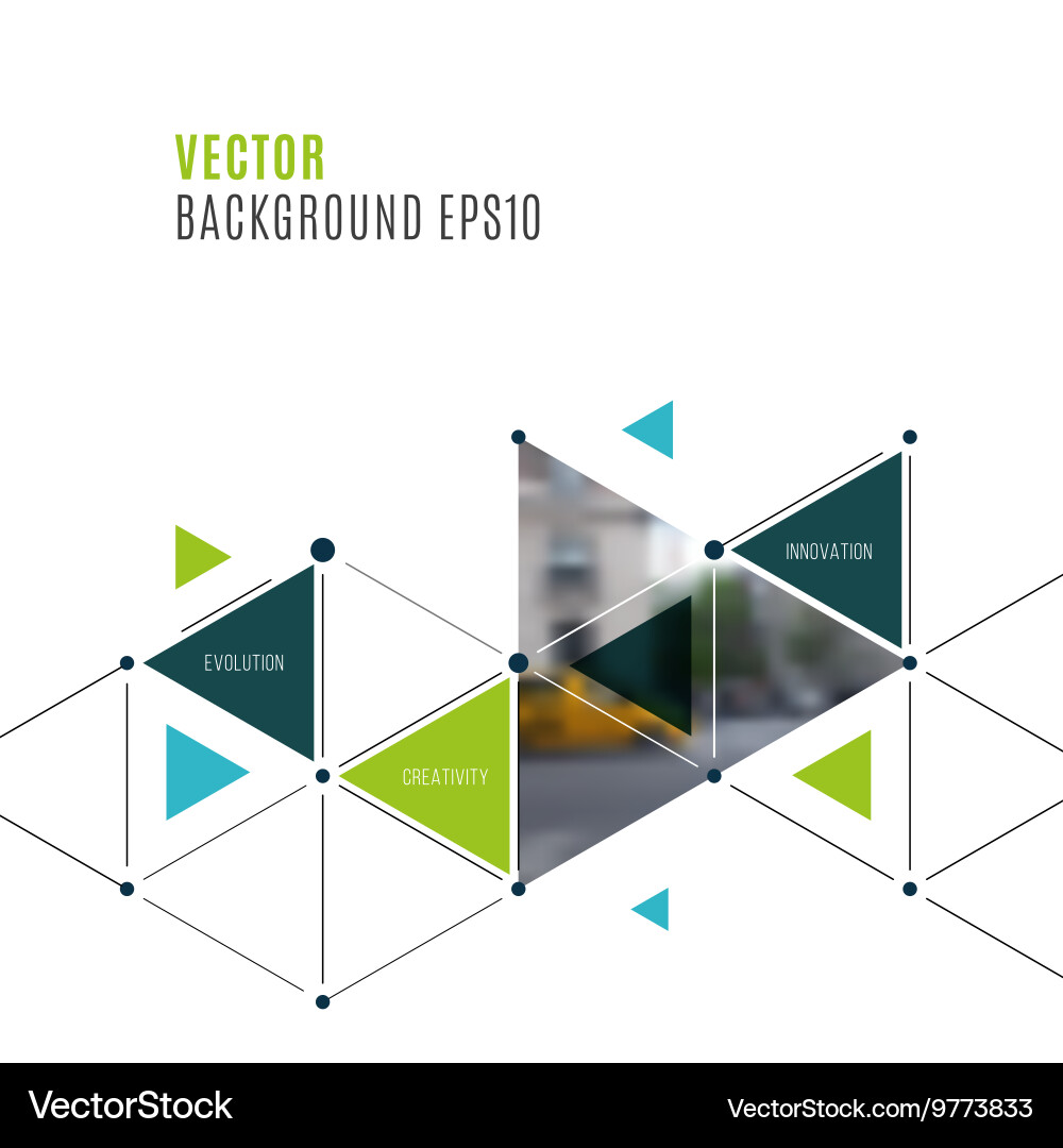 Geometric Triangle Background vector image