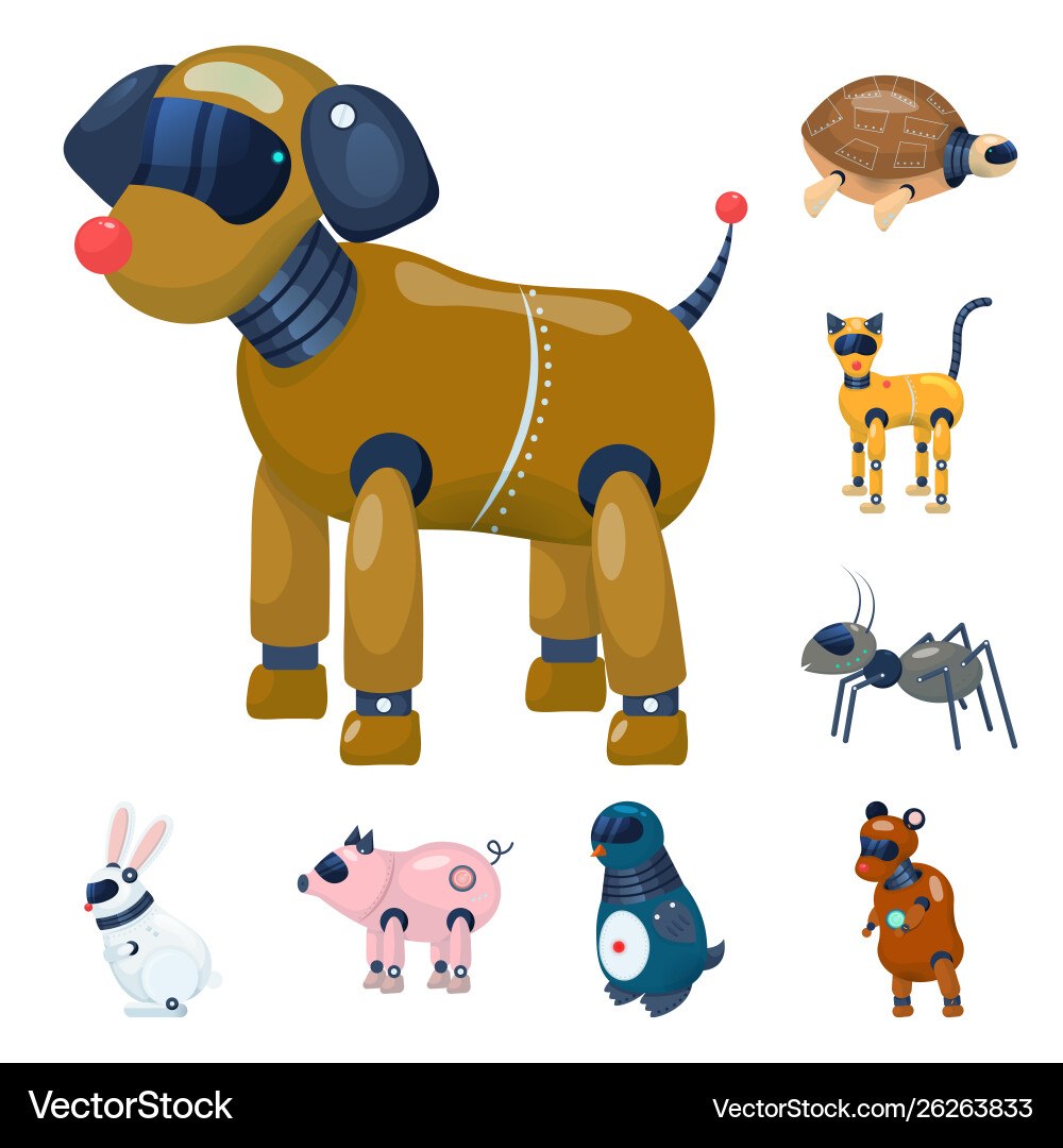 Isolated object robot and cybernetic sign Isolated object robot and cybernetic sign vector image